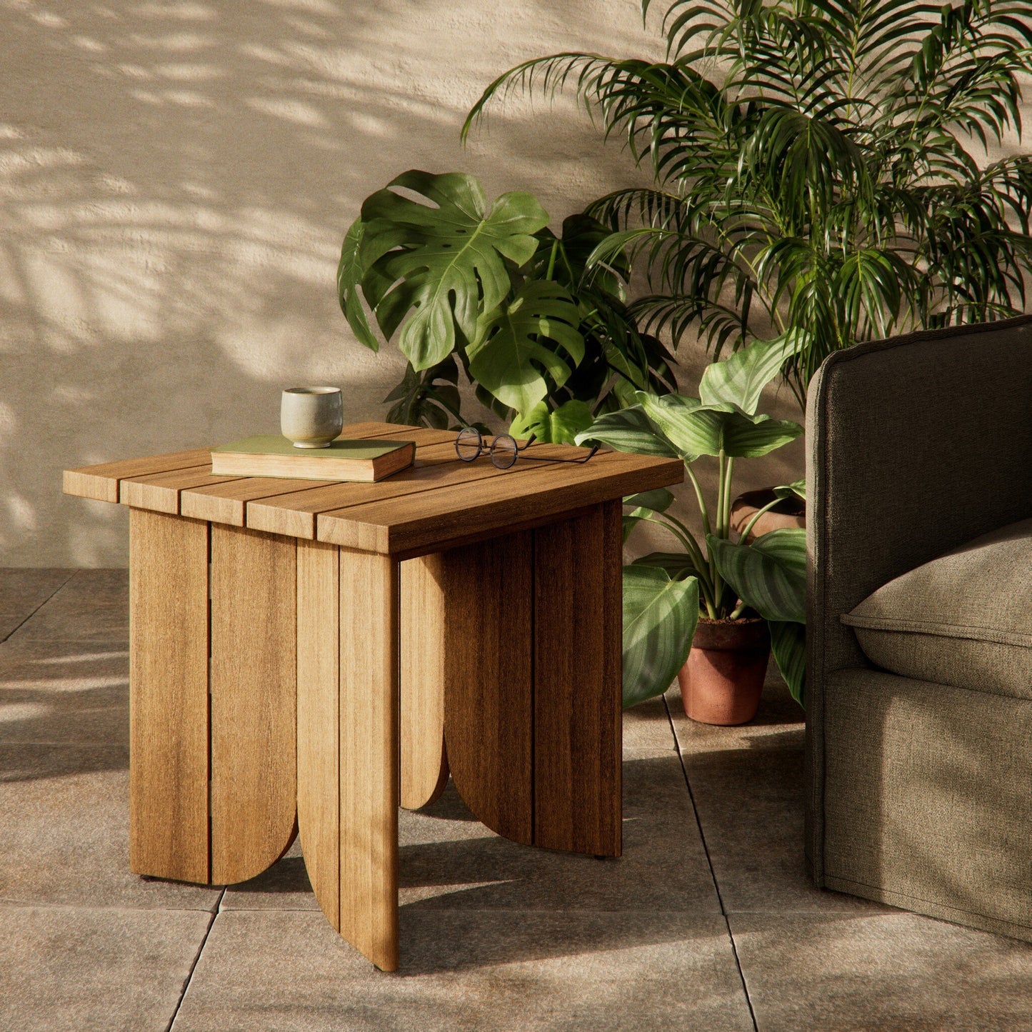 Joette Outdoor End Table