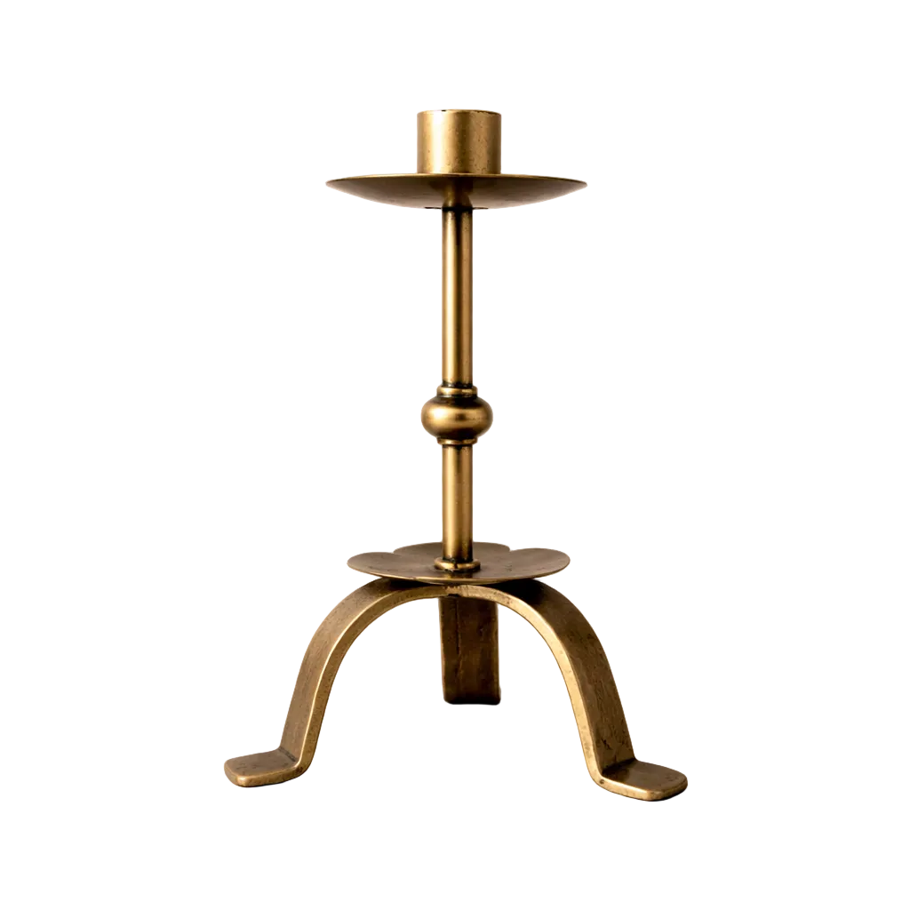 Iron Tripod Pillar Candle Holder