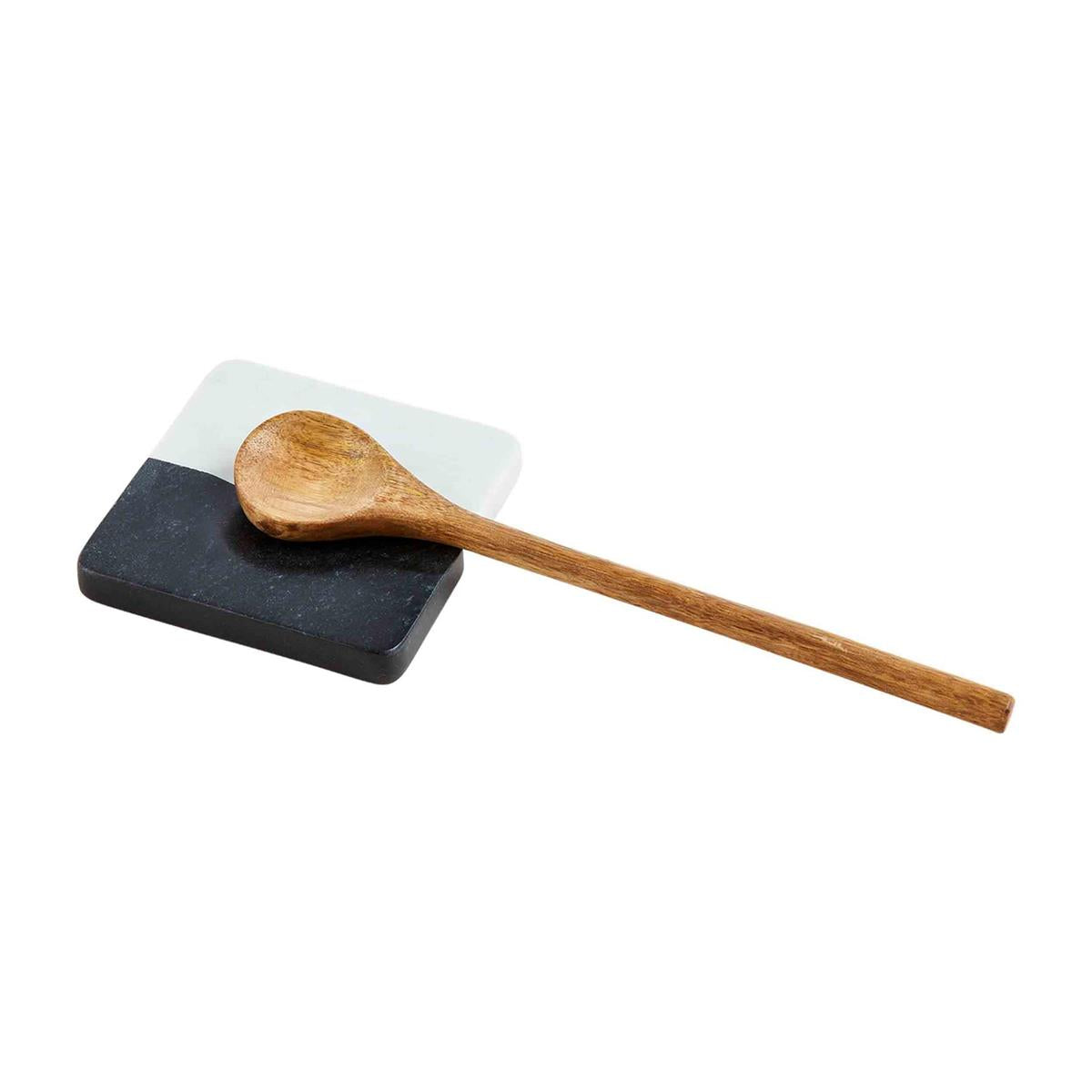 Black/White Spoon Rest Set