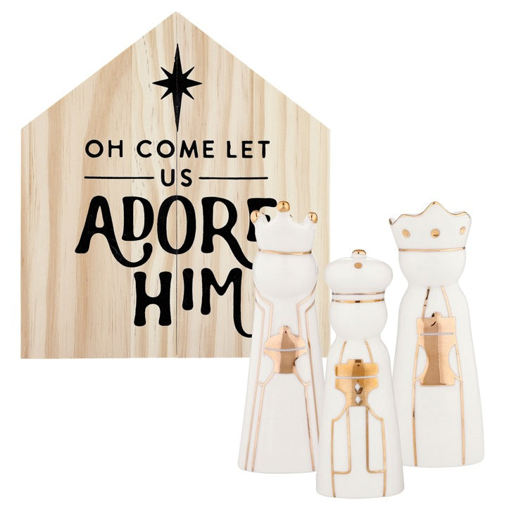 Cerm Figr Pine Wood Box-3 King -Lg