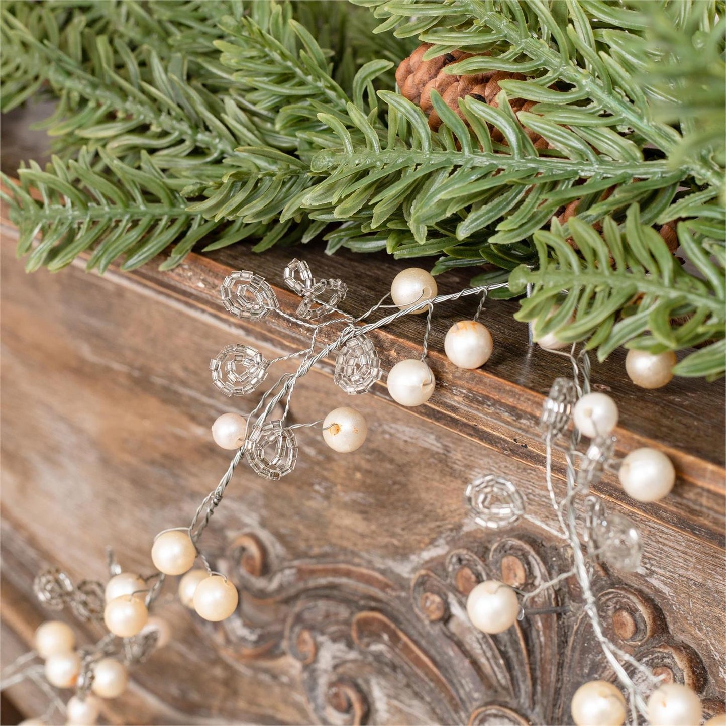 Silver & Gold Beaded Garland