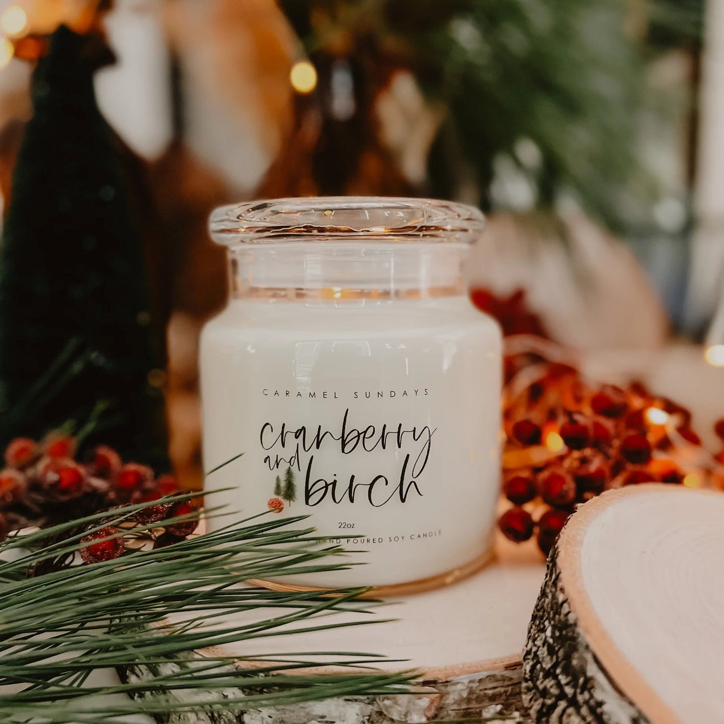 Cranberry & Birch-2 wick