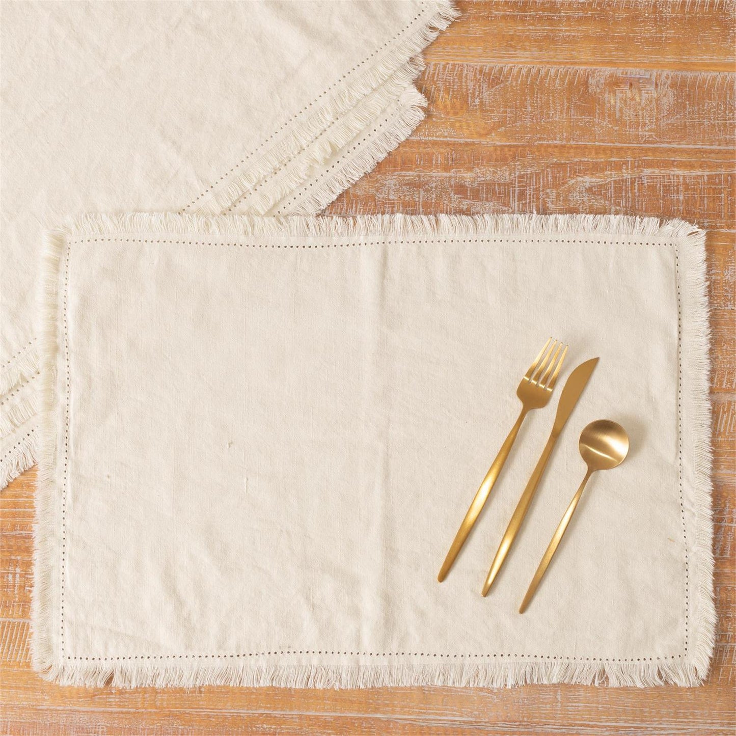 Placemat - Stonewashed Linen Blend, Cream