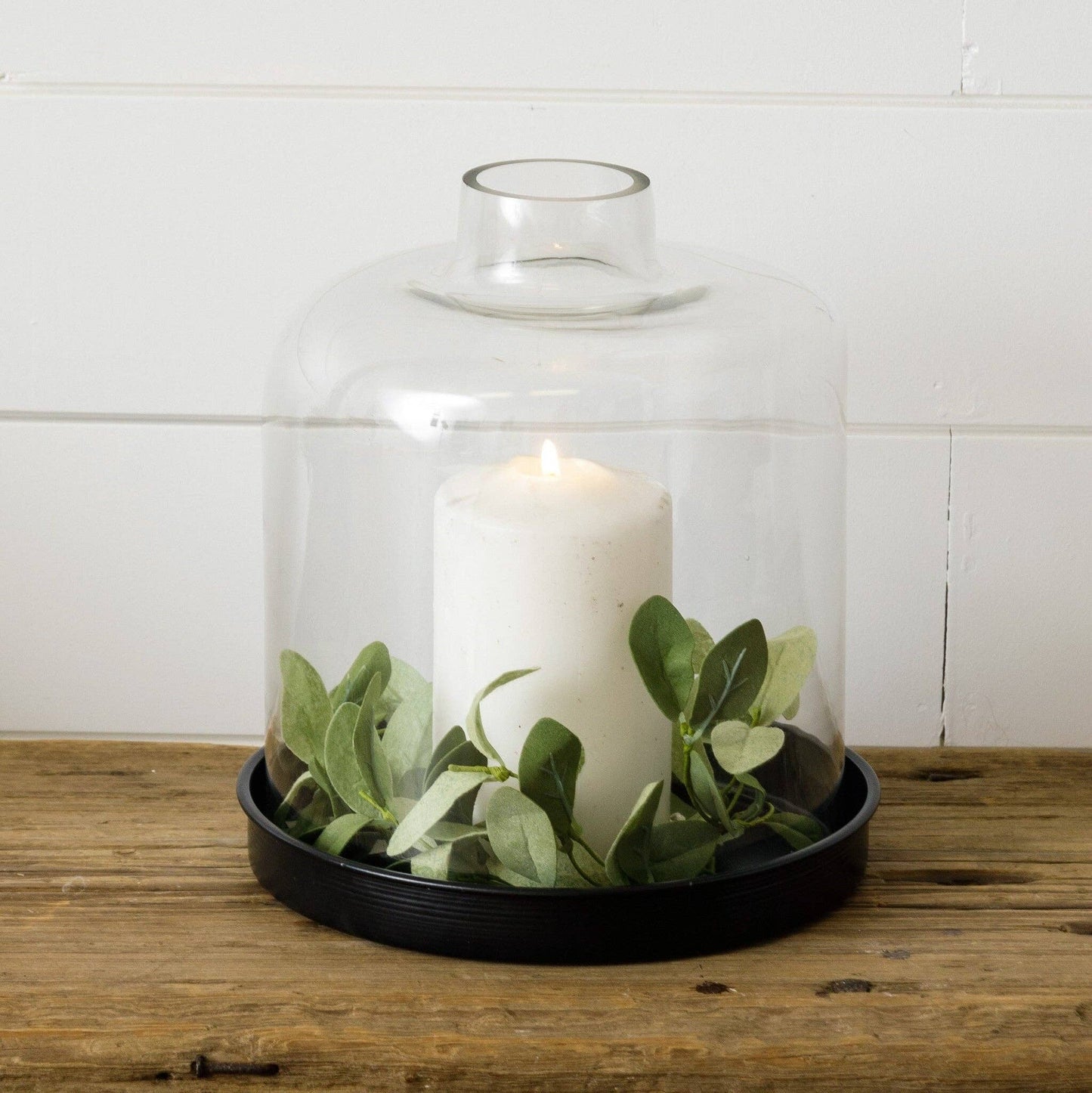Domed Glass Holder With Tray (PC)