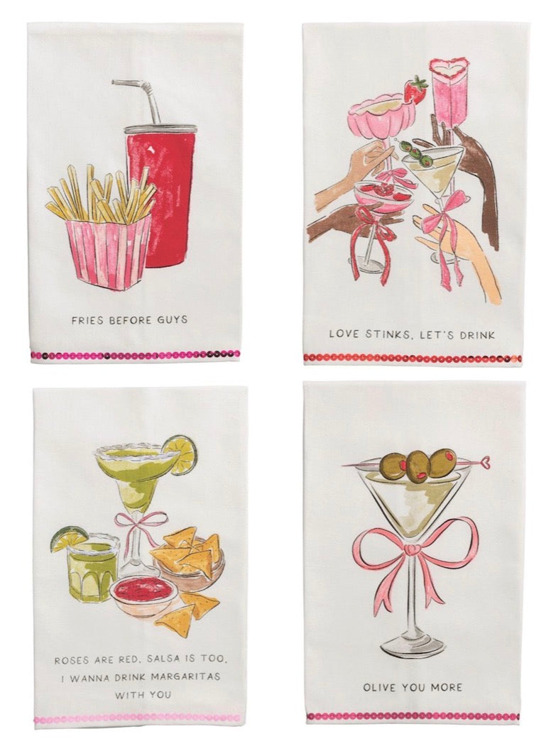 Fries Before Guys Sequin Towel