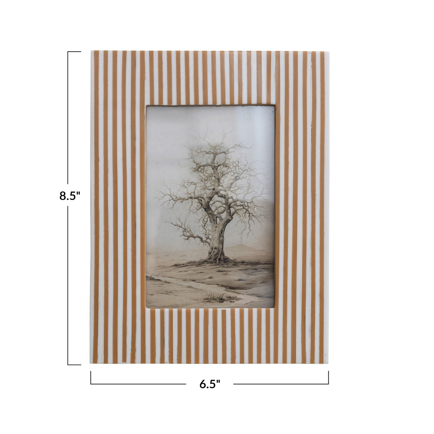 Resin Striped Photo Frame