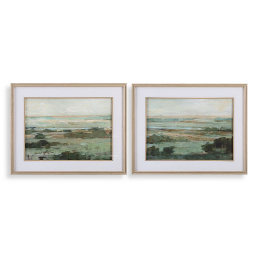 Warm Valley Framed Prints