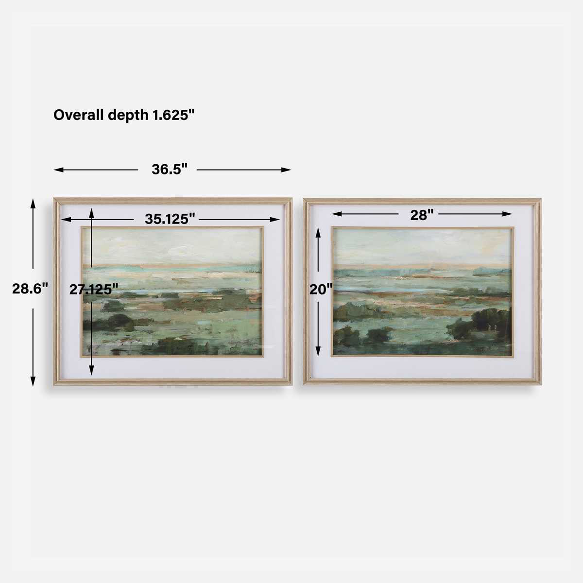 Warm Valley Framed Prints