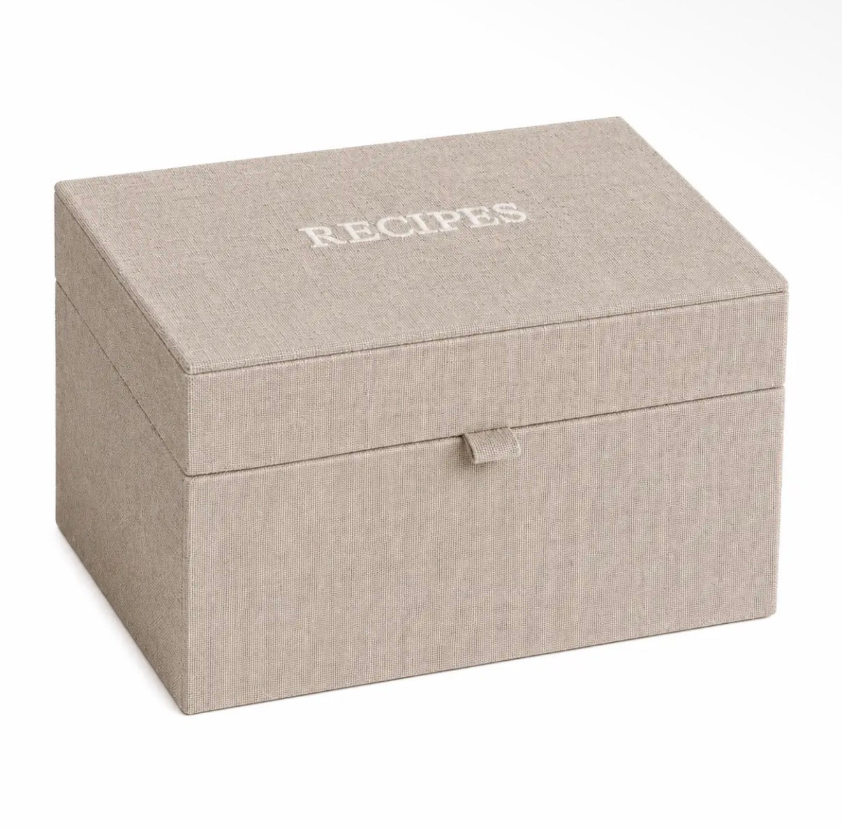 Linen Recipe Box