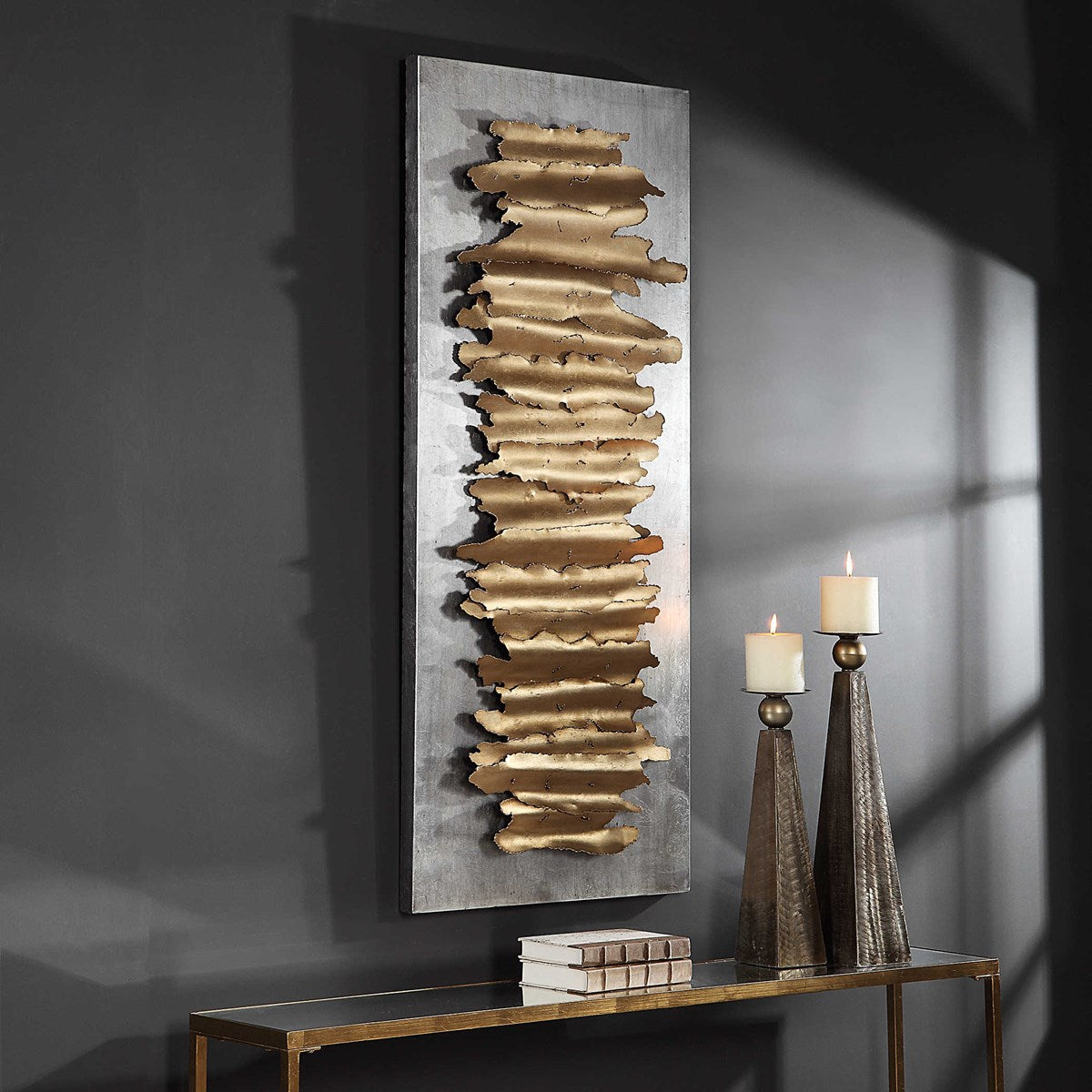 Lev Metal Wall Decor Silver