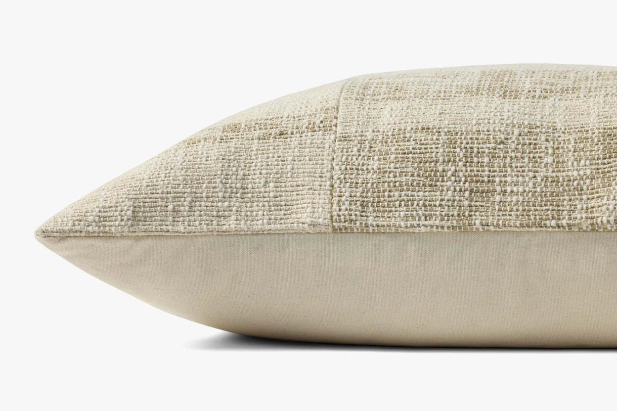 Beige/Natural Checkered Lumbar