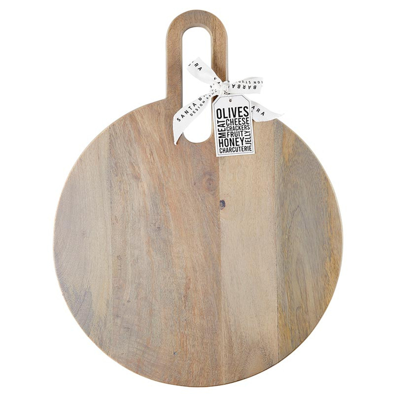 Large Round Board with Grey Finish