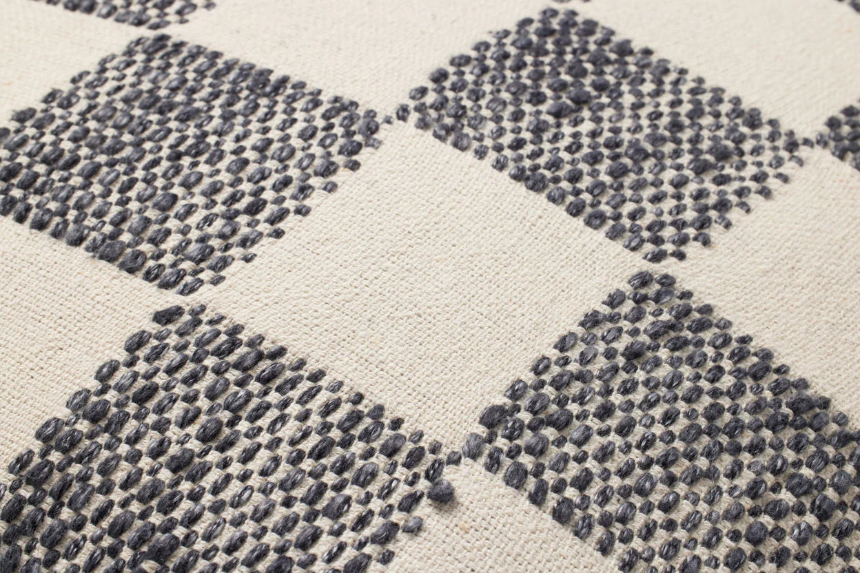 Black Checkered Pillow