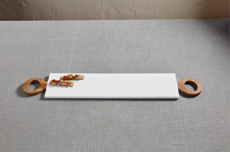 White Long Cheese Board
