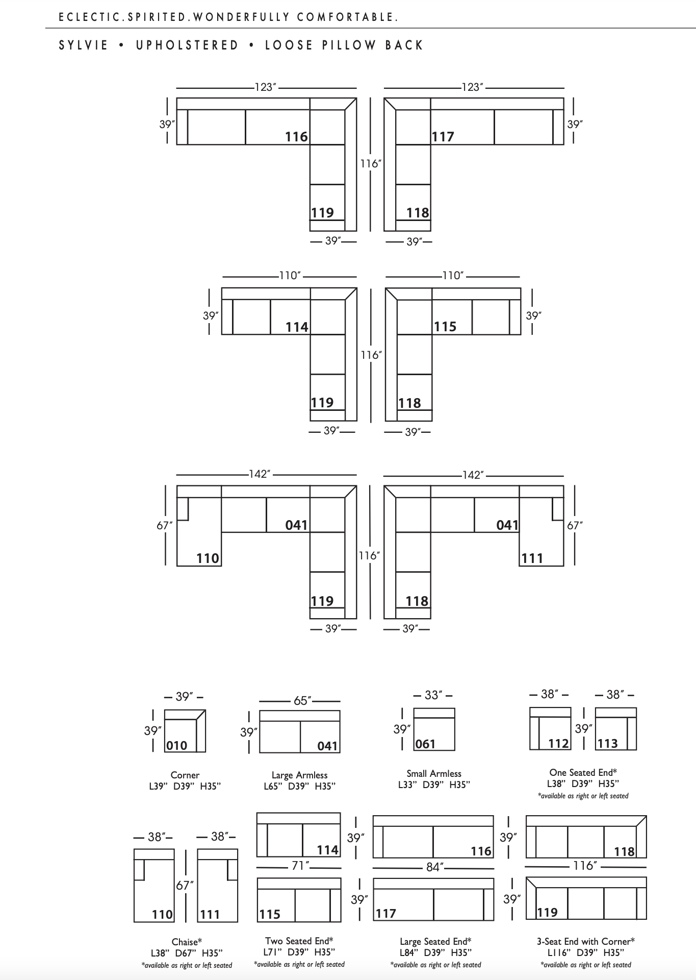 Sylvie Upholstered Sectional