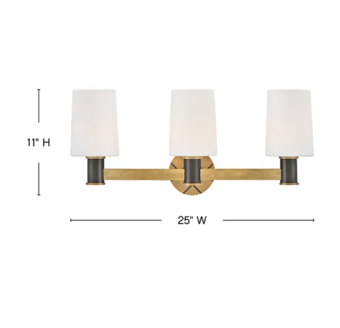 Declan Medium Three Light Vanity