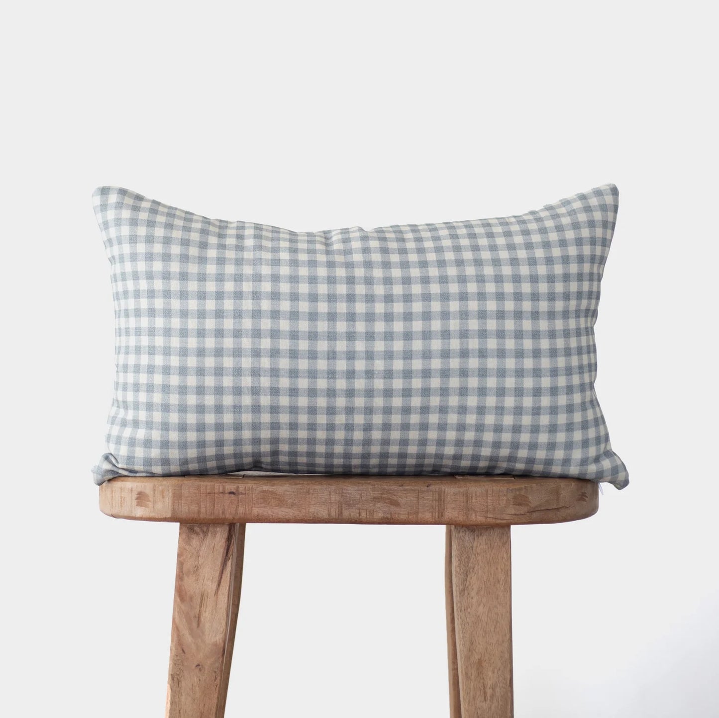 Dusty Blue Gingham-Double Sided