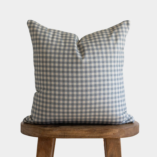 Dusty Blue Gingham-Double Sided