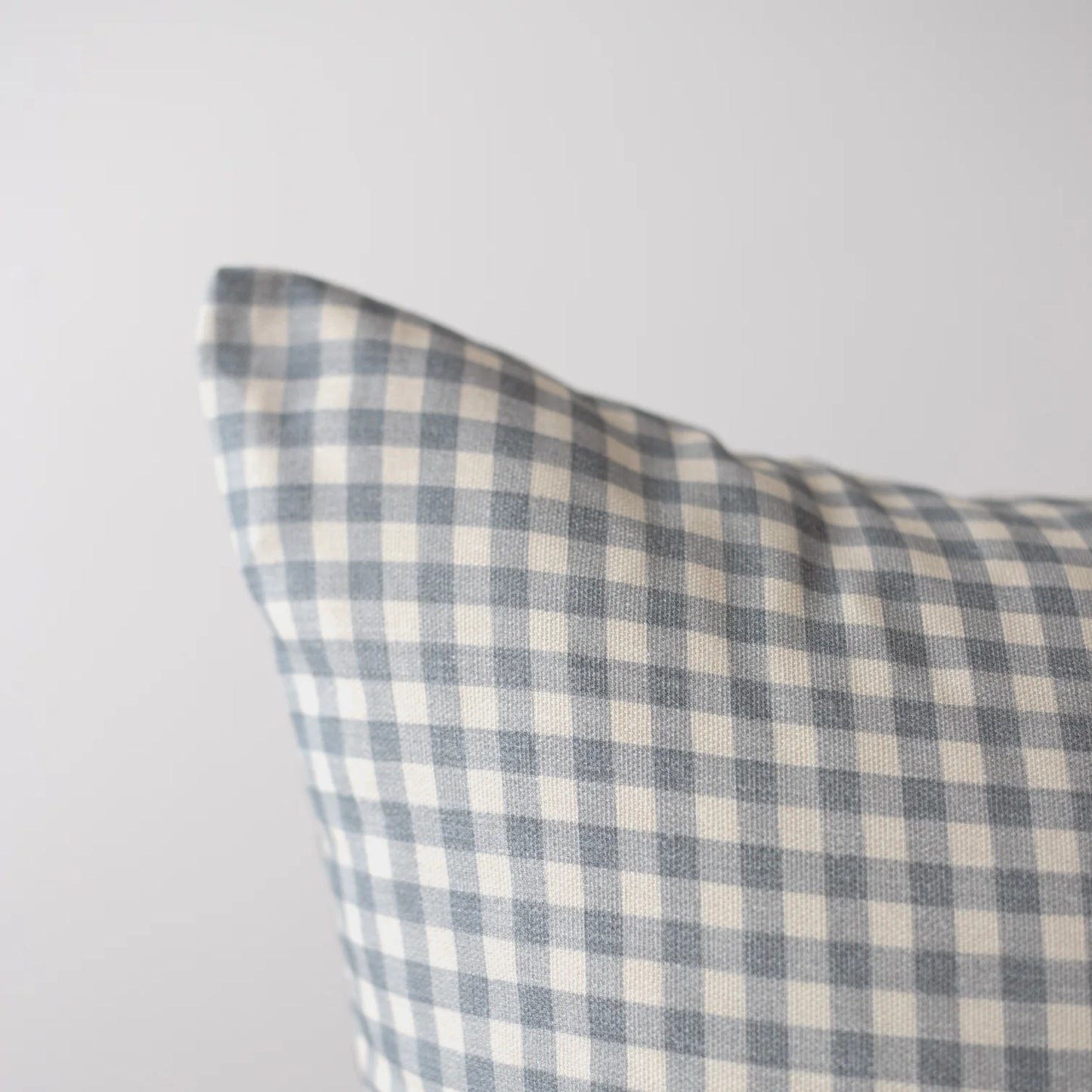 Dusty Blue Gingham-Double Sided