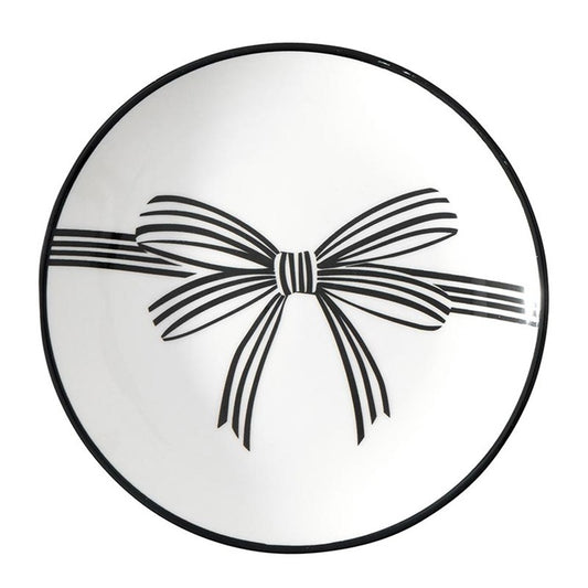 Blk Bow App Plates - S/4