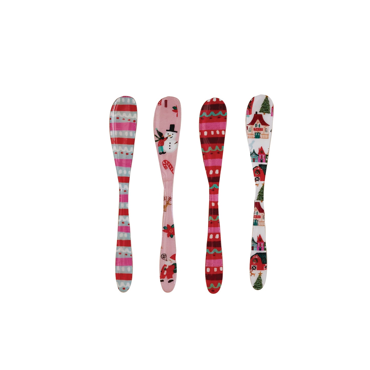 Enameled Stainless Steel Canape Knife, 4 Styles ©
