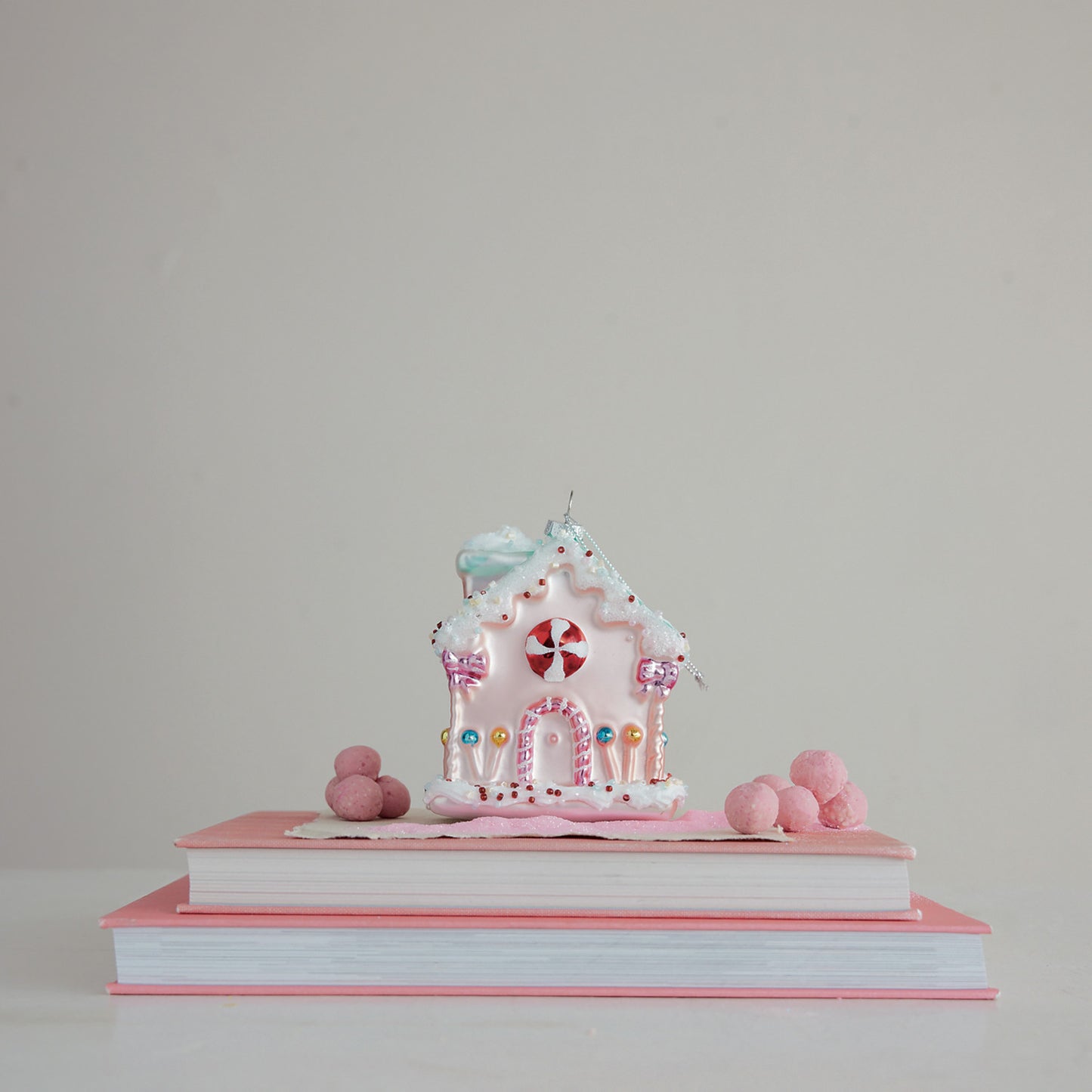 Hand Painted Glass Candy House