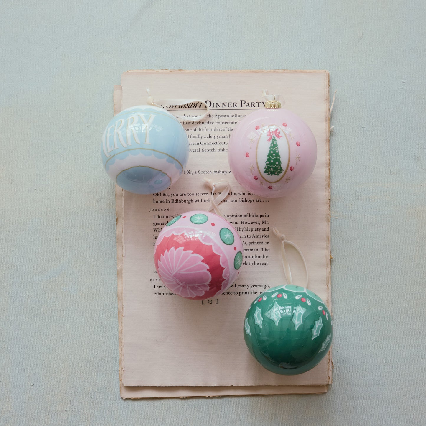 Decoupage Ball Ornament
