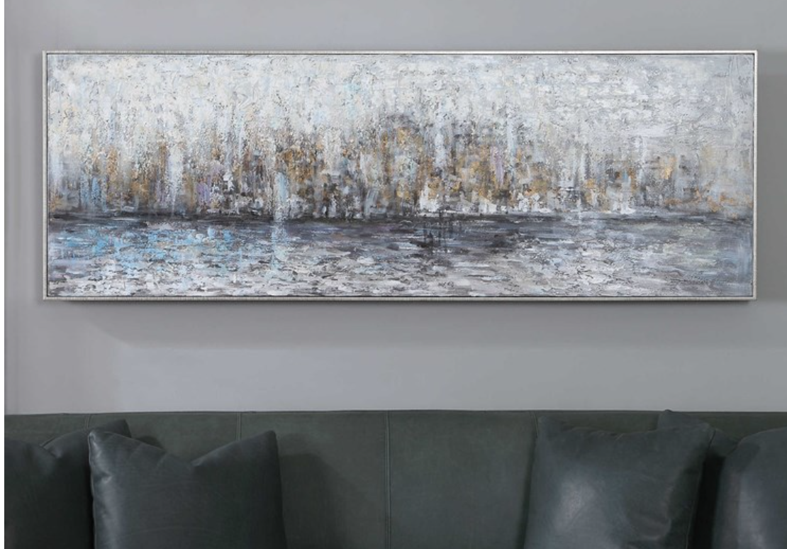 City Reflection Hand Painted Canvas