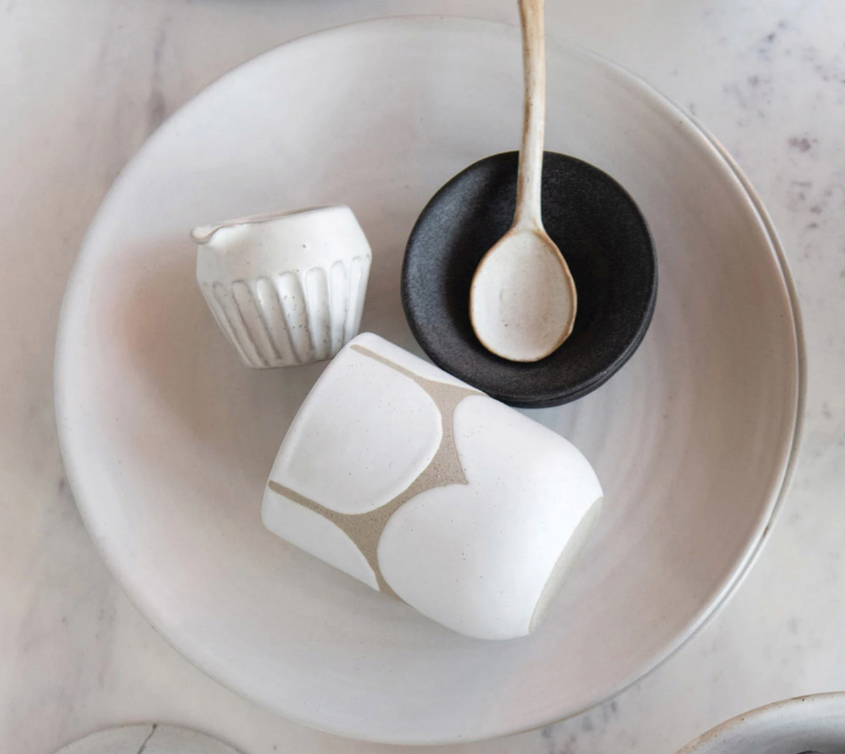 Stoneware Plate with Glaze