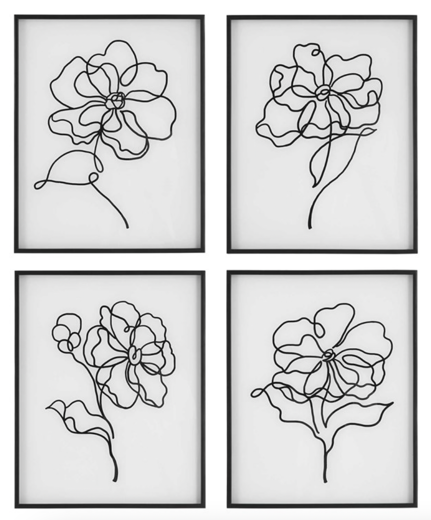 Bloom Framed Prints, Set of 4