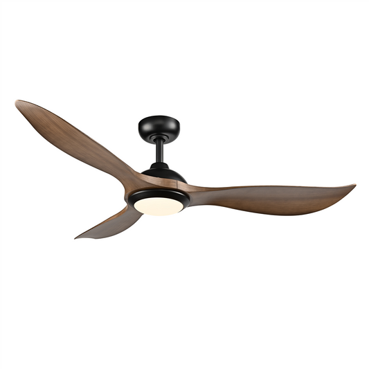 Wynleaf Wood/Black Fan
