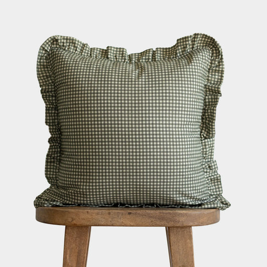 Green Mini Gingham Ruffle