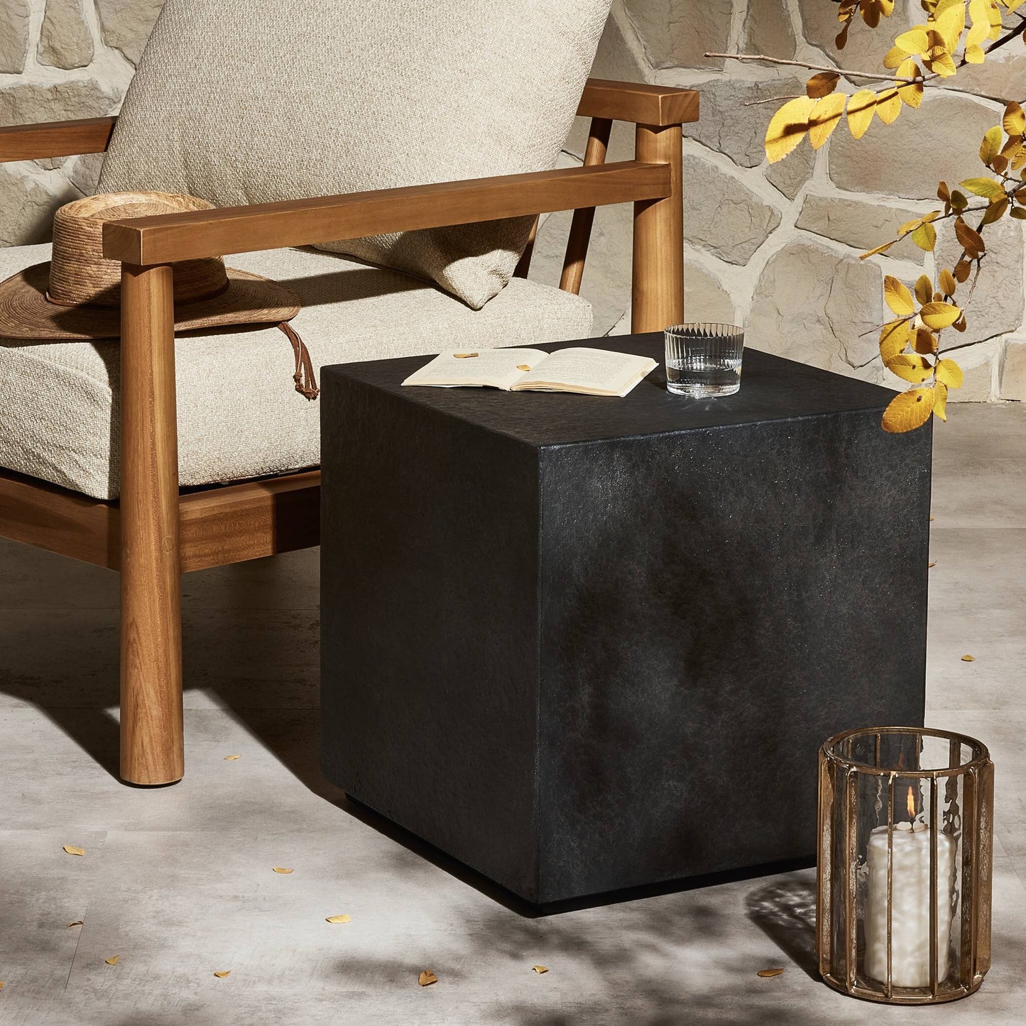 Huesca Outdoor End Table