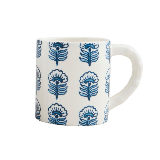 Blooms Block Print Mug