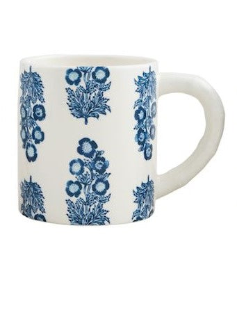 Dianthus Block Print Mug