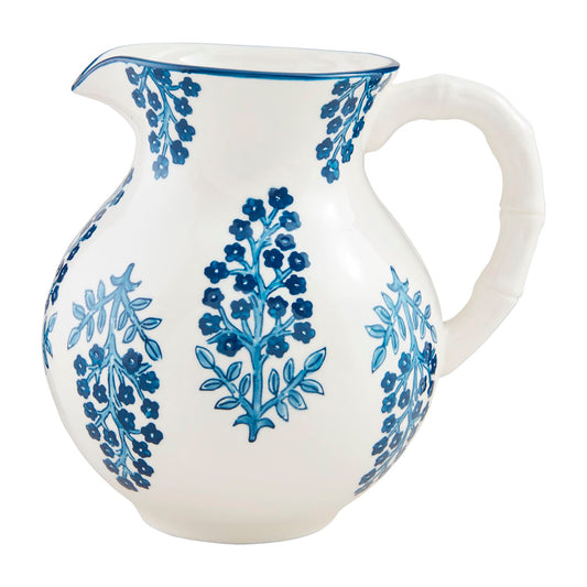 Block Print Pitcher