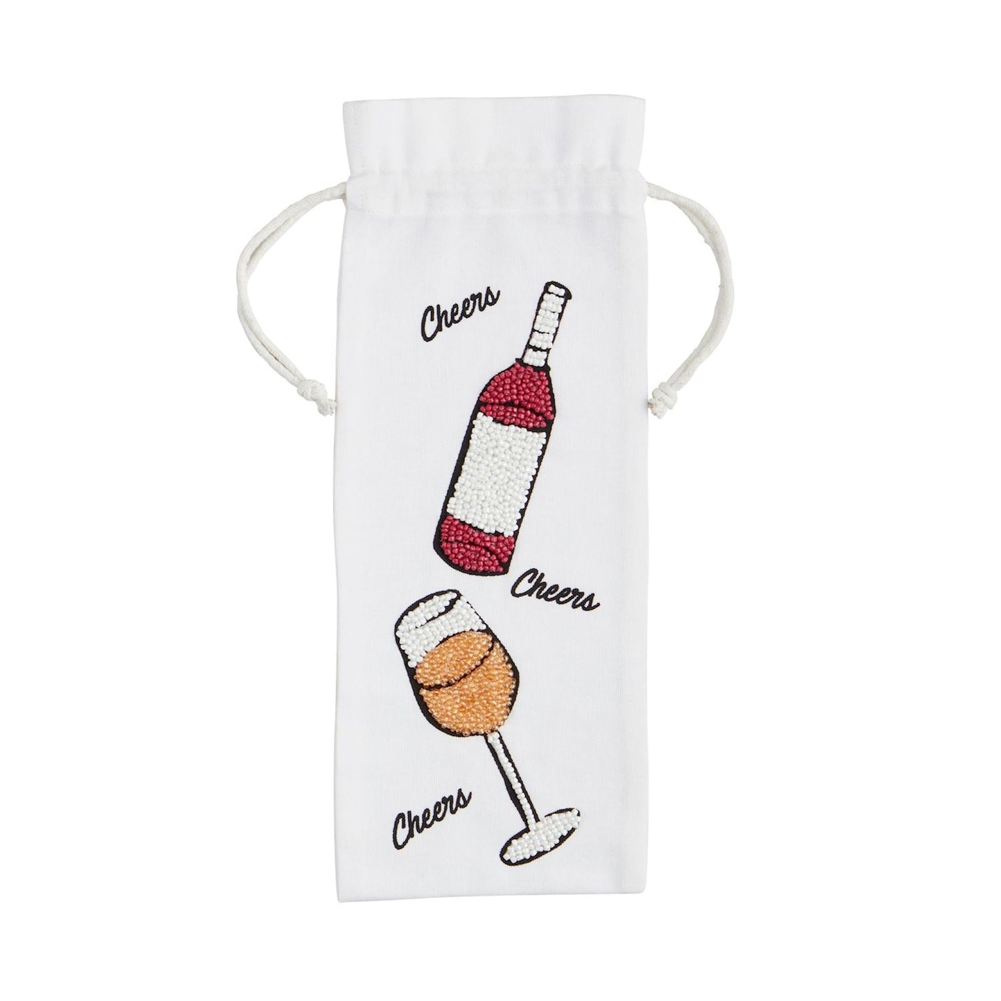 Wine Bottle Beaded Bag