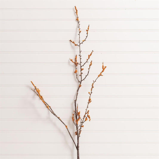 Spray-Mini Cluster Orange Berries