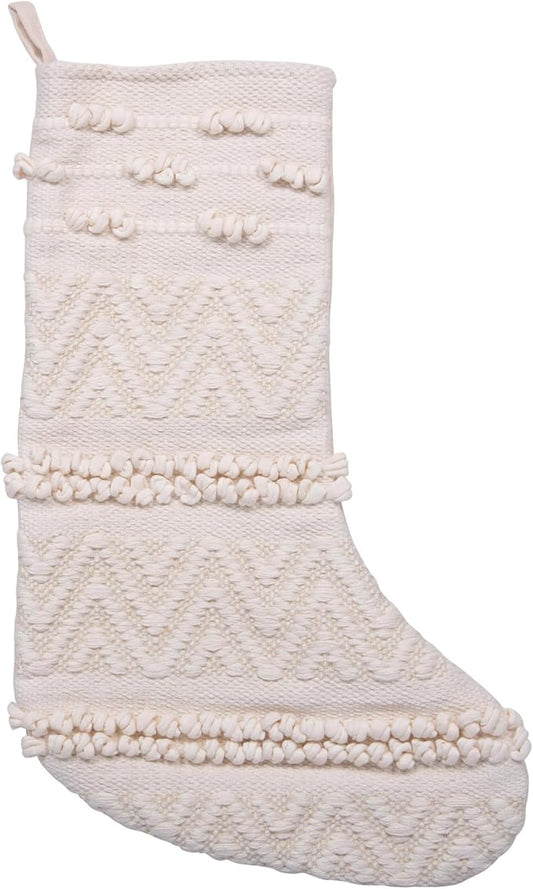 Woven Cotton Blend Stocking