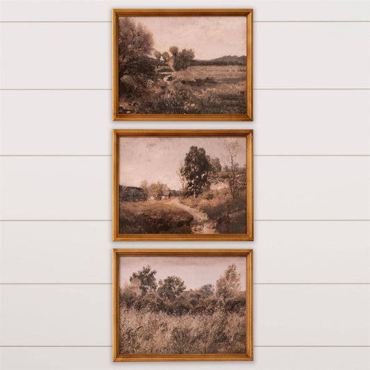 Antique Gold Framed Prints - Vintage Landscapes
