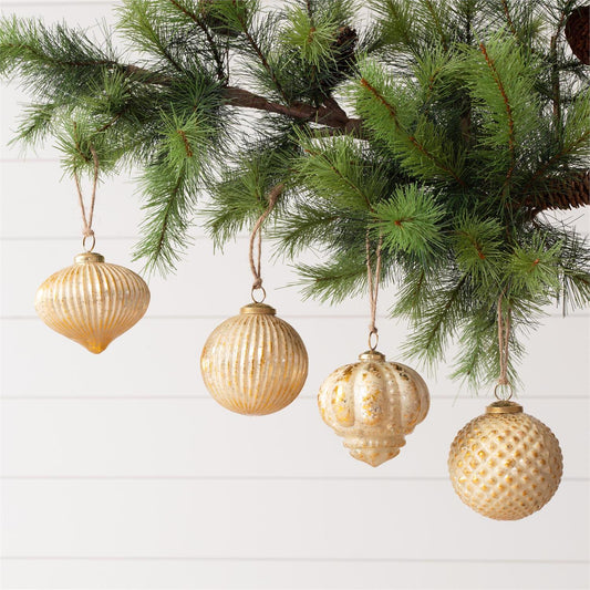 Ornaments - Gold Mercury Glass