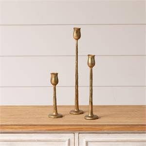 Metal Candle Holders, Gold