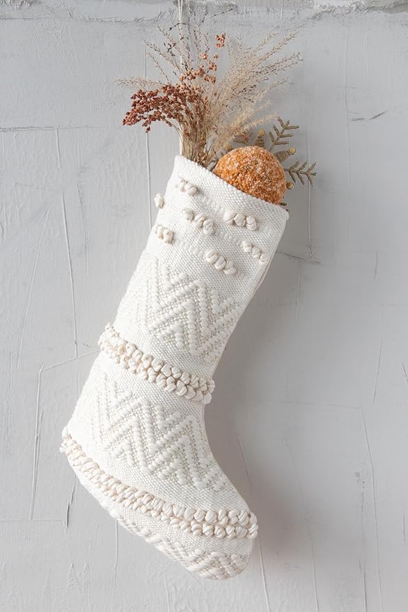 Woven Cotton Blend Stocking