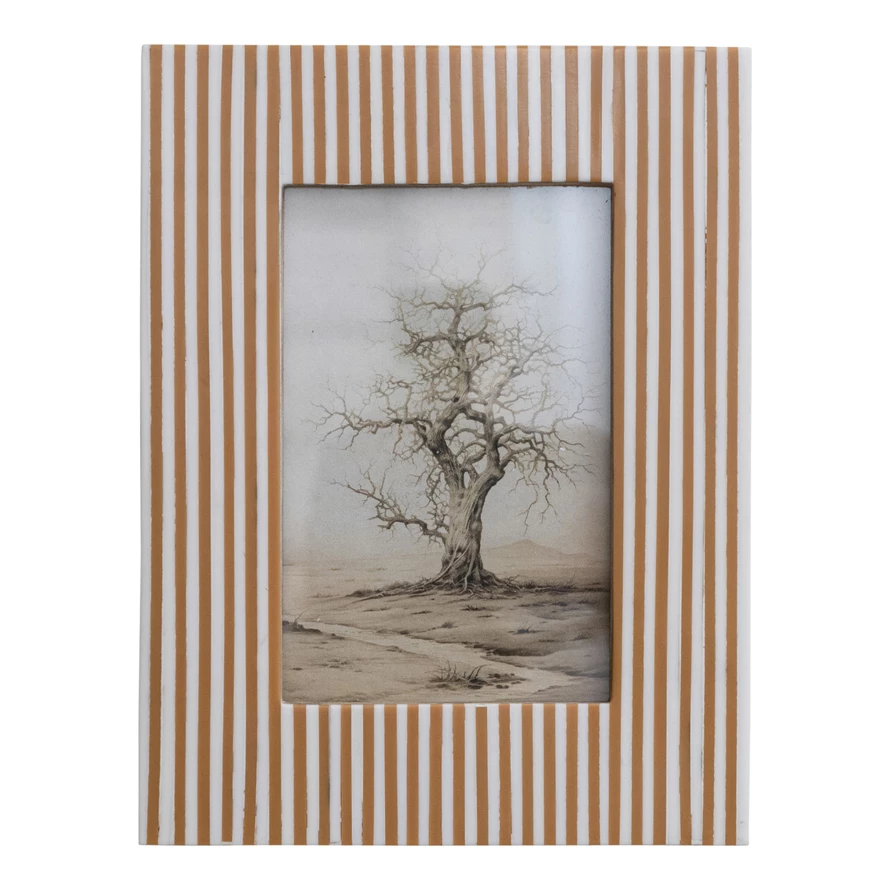 Resin Striped Photo Frame
