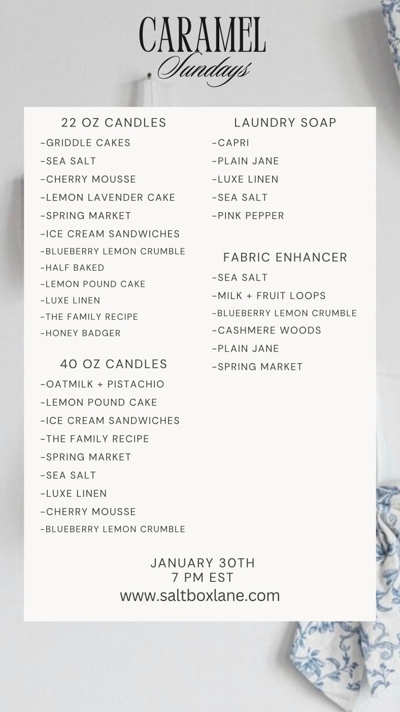 Caramel Sundays Launch