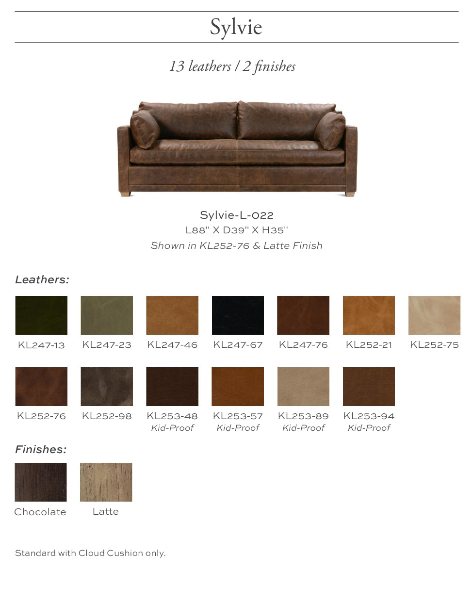 Leather Sylvie Sectional