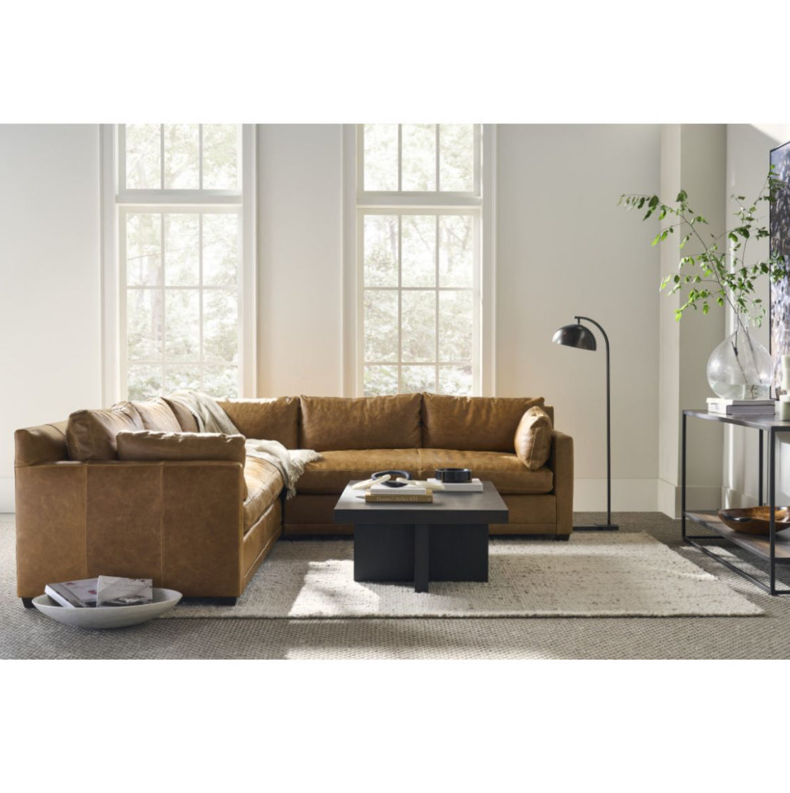 Leather Sylvie Sectional