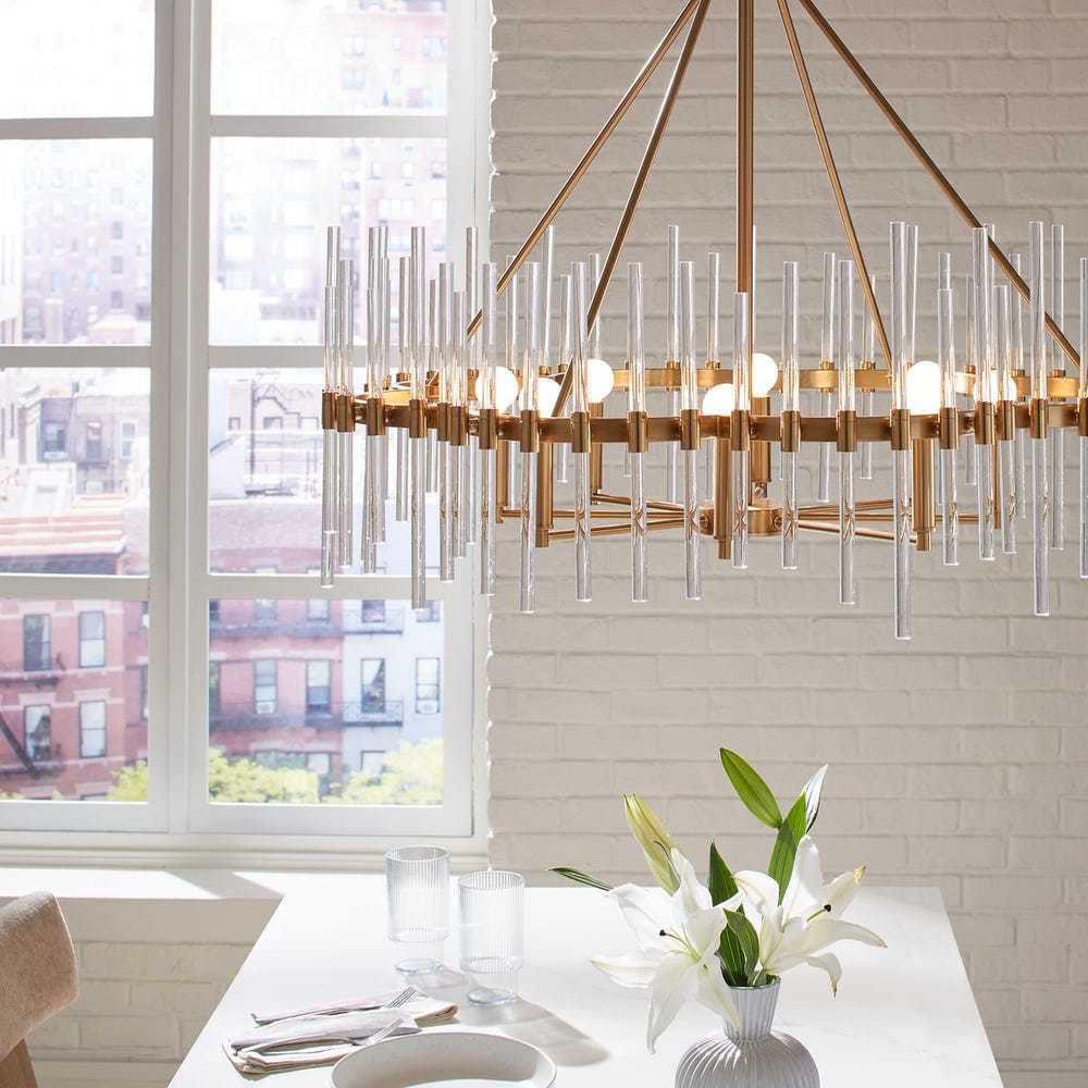 Crystal Stick Chandelier