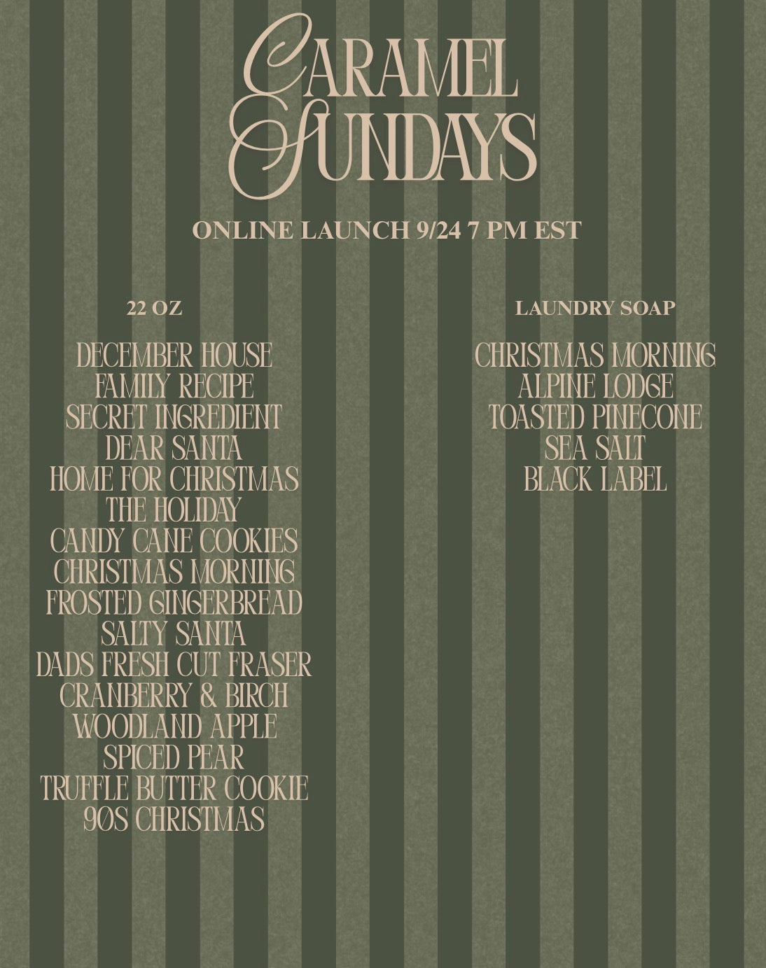 Caramel Sundays Launch