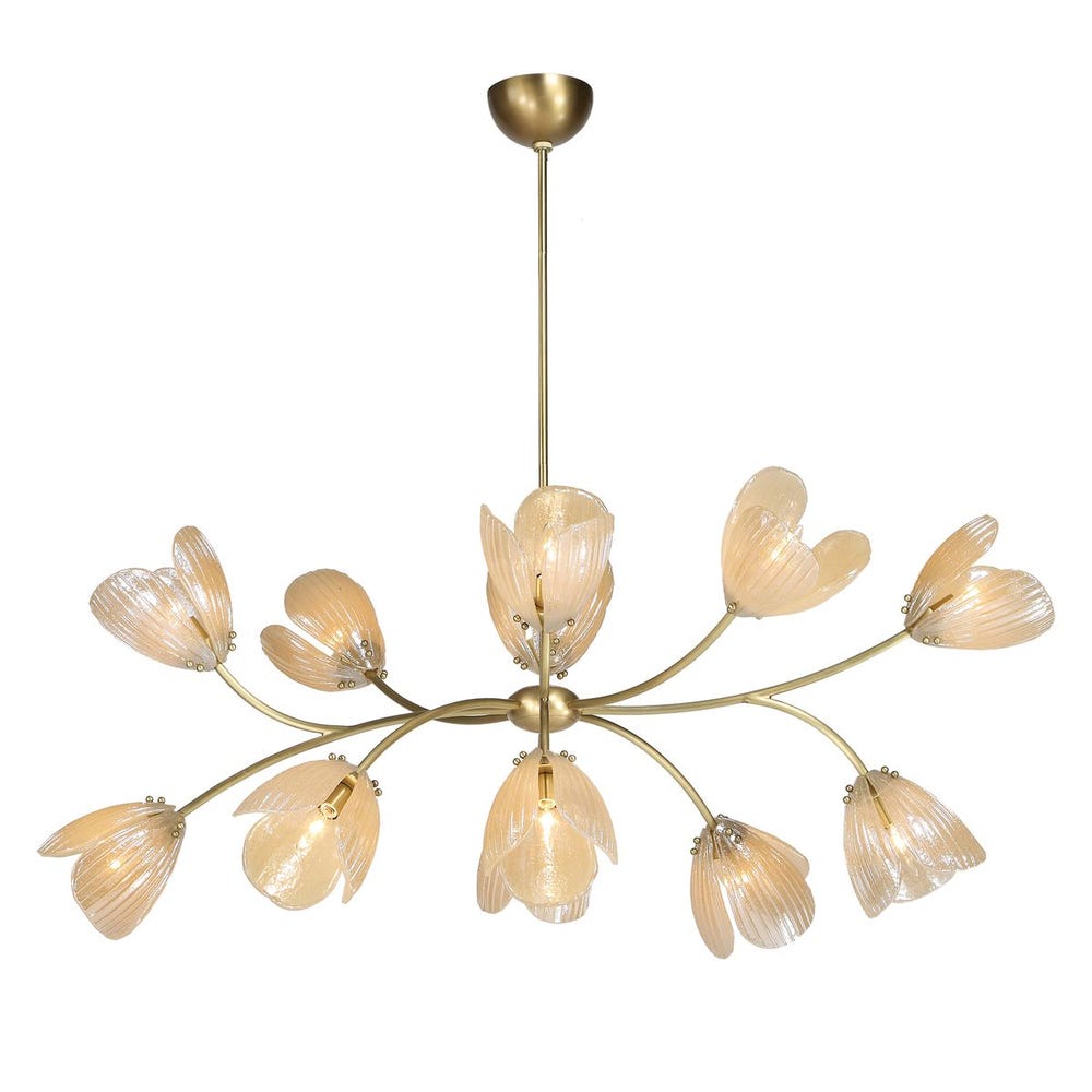 Champagne Petal Pendant